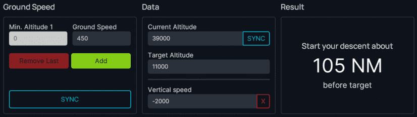 flyPad Performance TOD Calculator